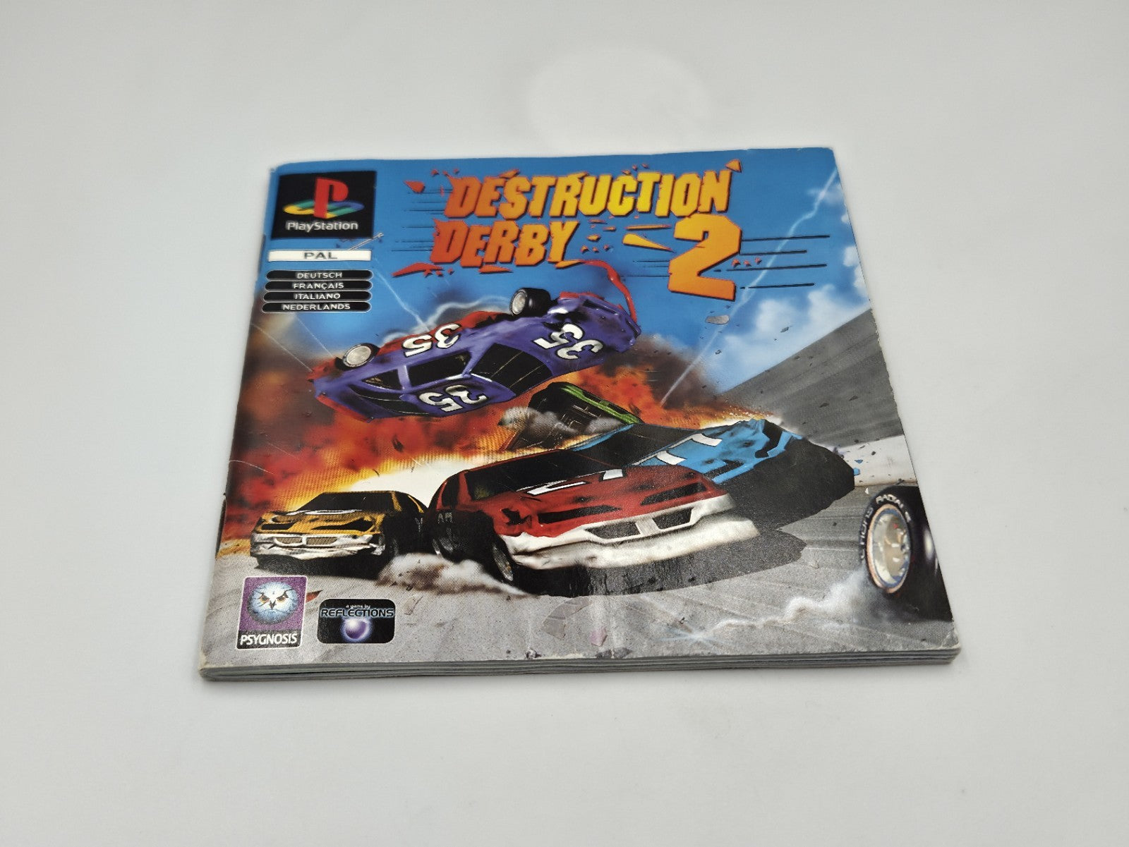 PS1 Playstation 1 Spiel Destruction Derby 2 mit OVP und Anleitung Big Box 