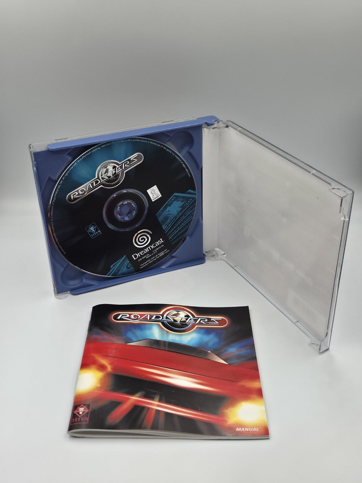 Sega Dreamcast Spiel Roadsters mit OVP und Anleitung Multilingual 