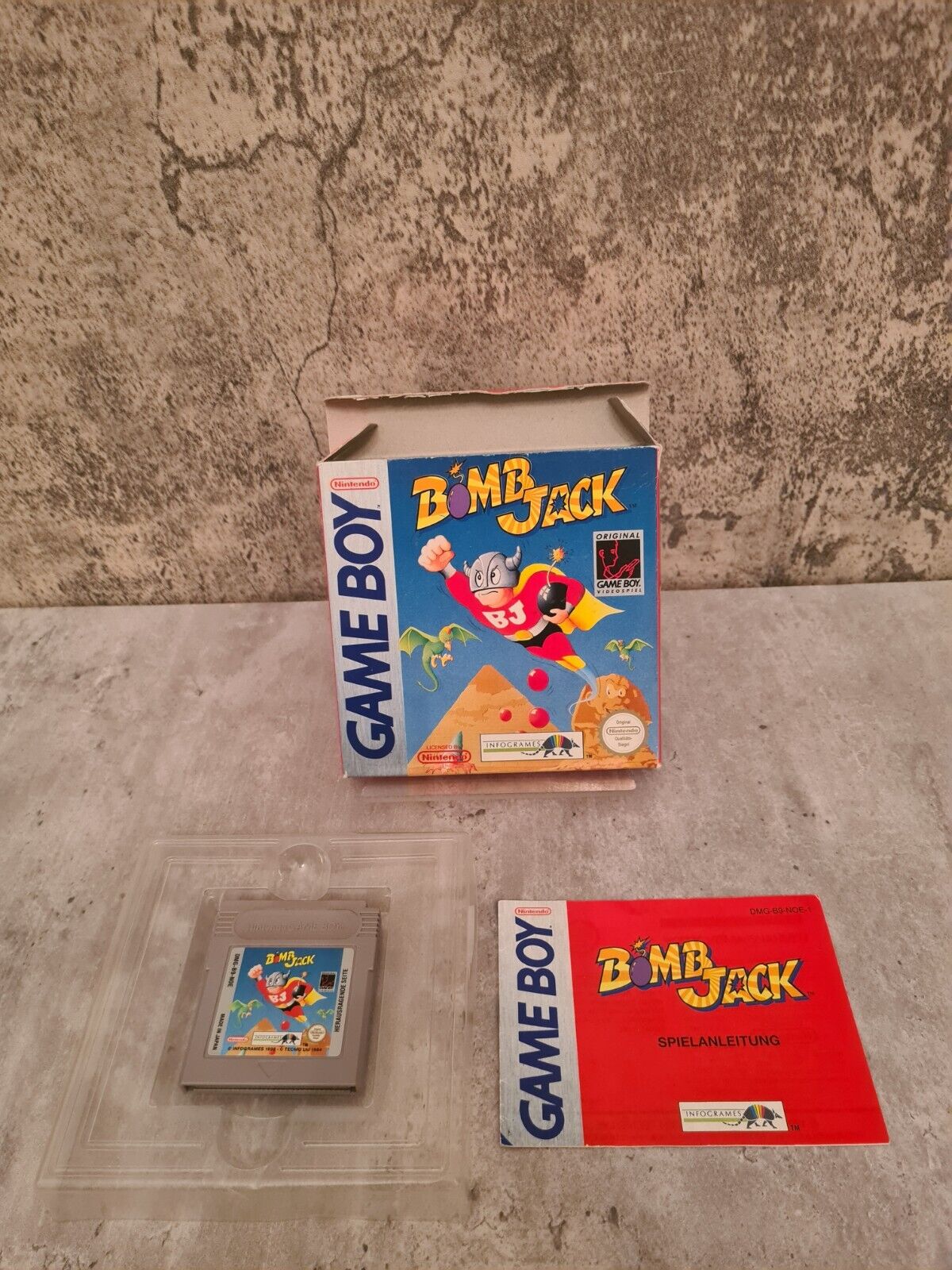 Nintendo Game Boy Bomb Jack mit OVP und Anleitung NOE - T-Retro-Games 