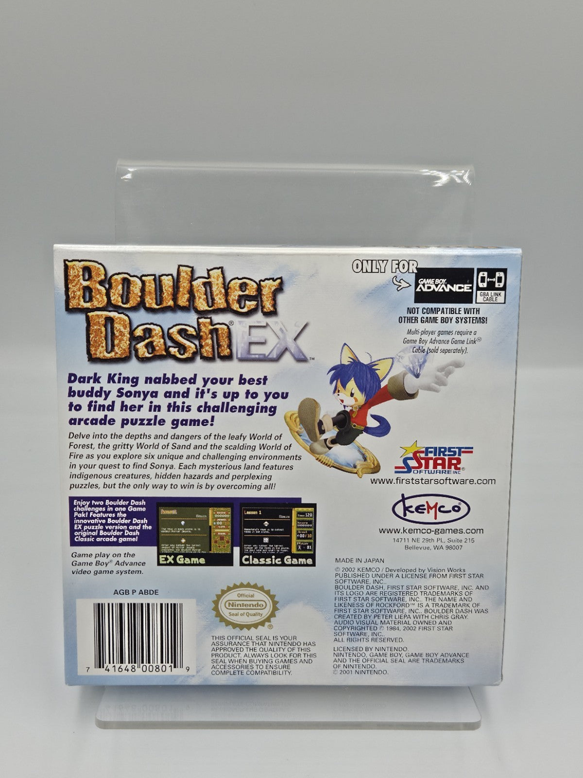 Nintendo Game Boy Advance Boulder Dash EX mit OVP und Anleitung USA