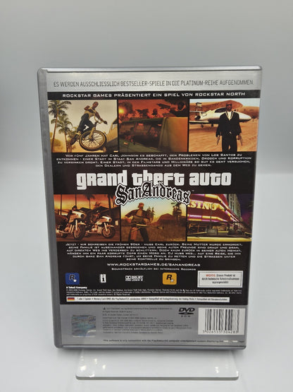 Playstation 2 Grand Theft Auto San Andreas mit OVP + Anleitung + Poster Deutsch