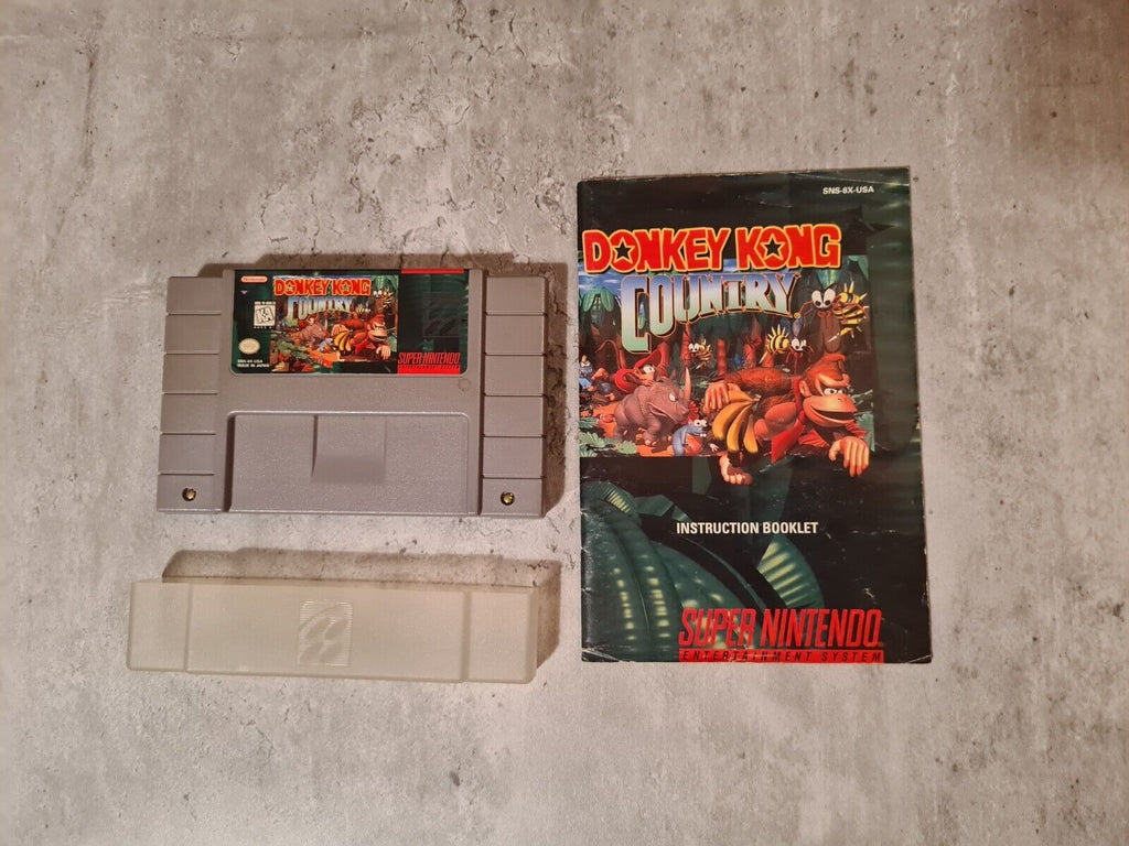 SNES Super Nintendo Donkey Kong Country mit OVP und Anleitung NTSC USA - T-Retro-Games 