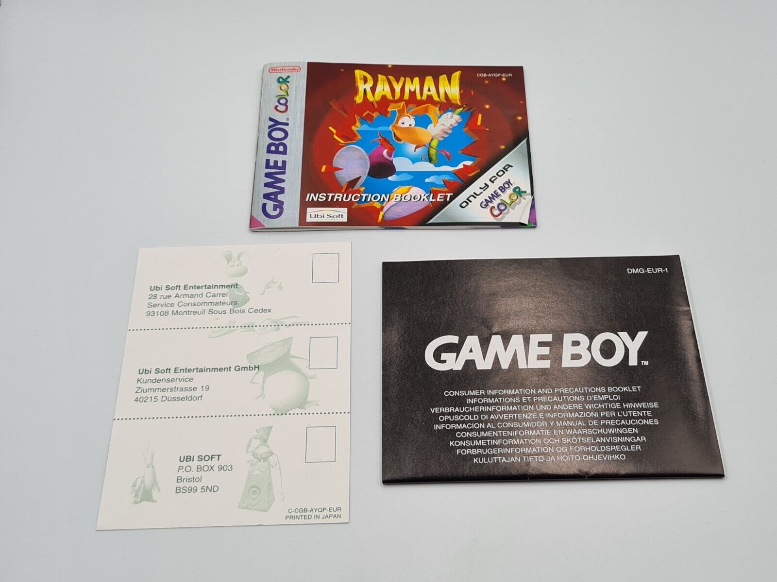 Nintendo Game Boy Color Spiel Rayman mit OVP und Anleitung EUR - T-Retro-Games 