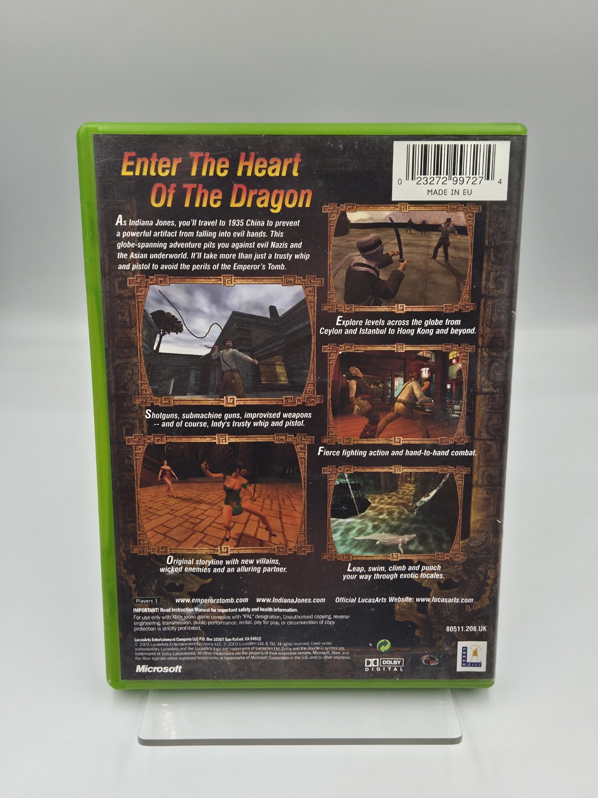 XBOX Spiel Indiana Jones and the Emperor's Tomb mit OVP und Anleitung Englisch