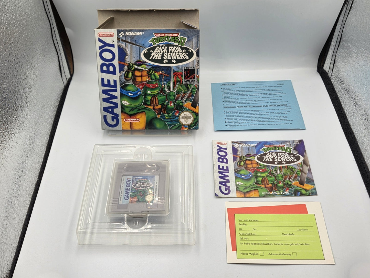 Game Boy Classic Turtles II 2 Back from The Sewers mit OVP und Anleitung NOE