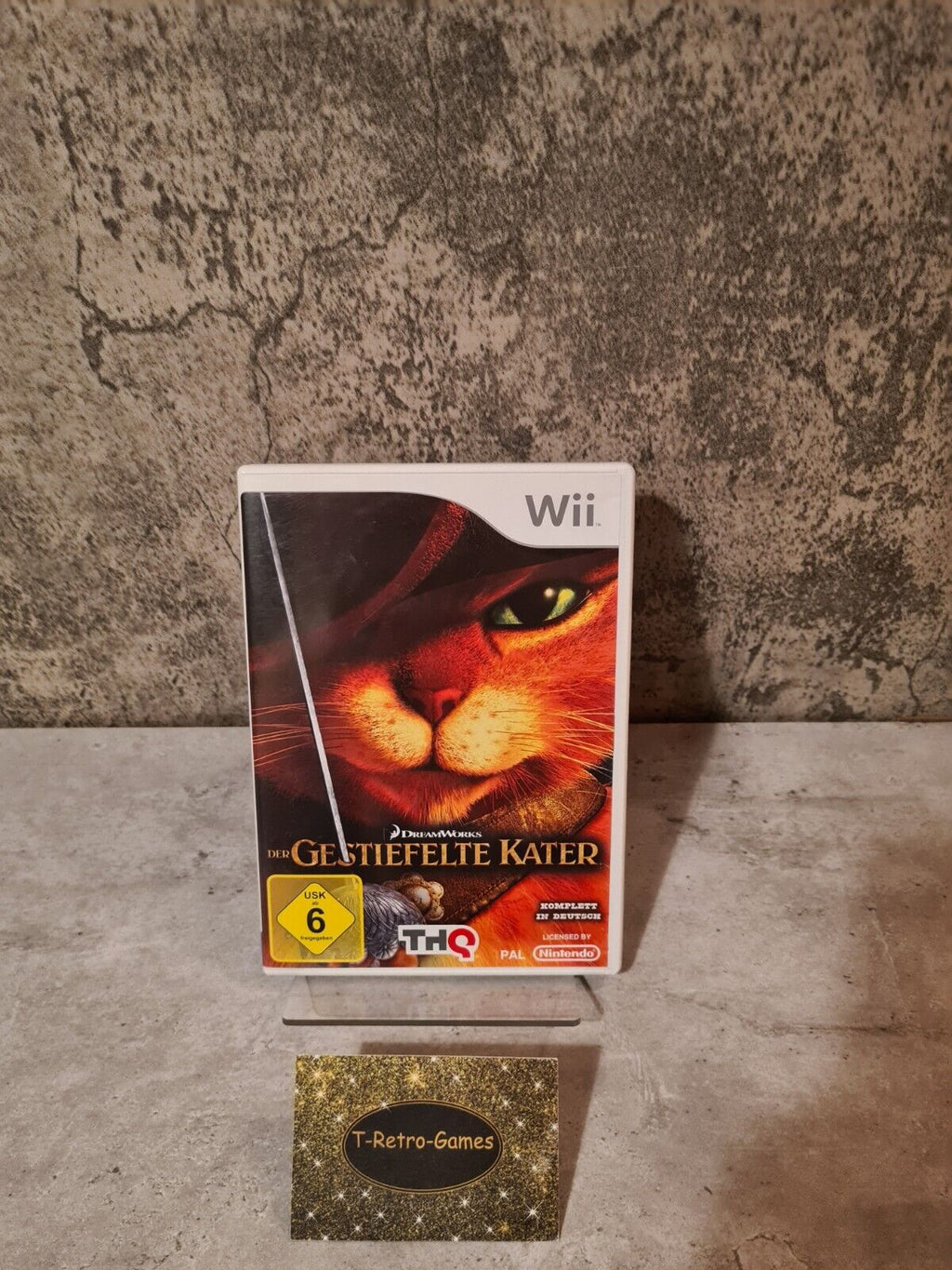 Nintendo Wii Spiel Der Gestiefelte Kater mit OVP und Anleitung GER - T-Retro-Games 