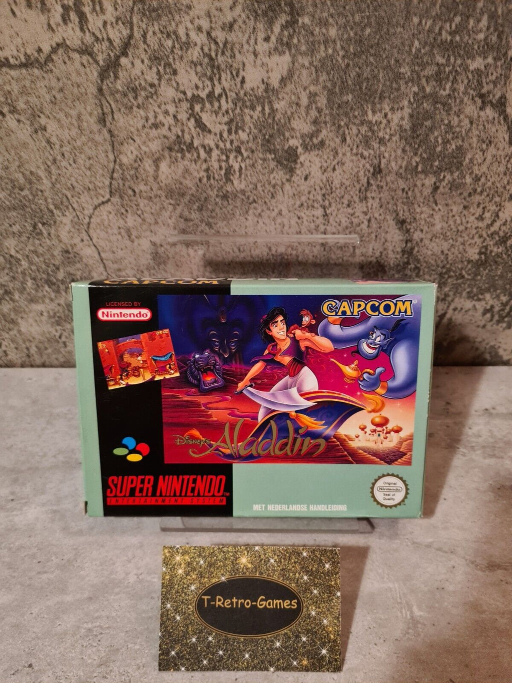 SNES Super Nintendo Disney's Aladdin mit OVP und Anleitung HOL - T-Retro-Games 