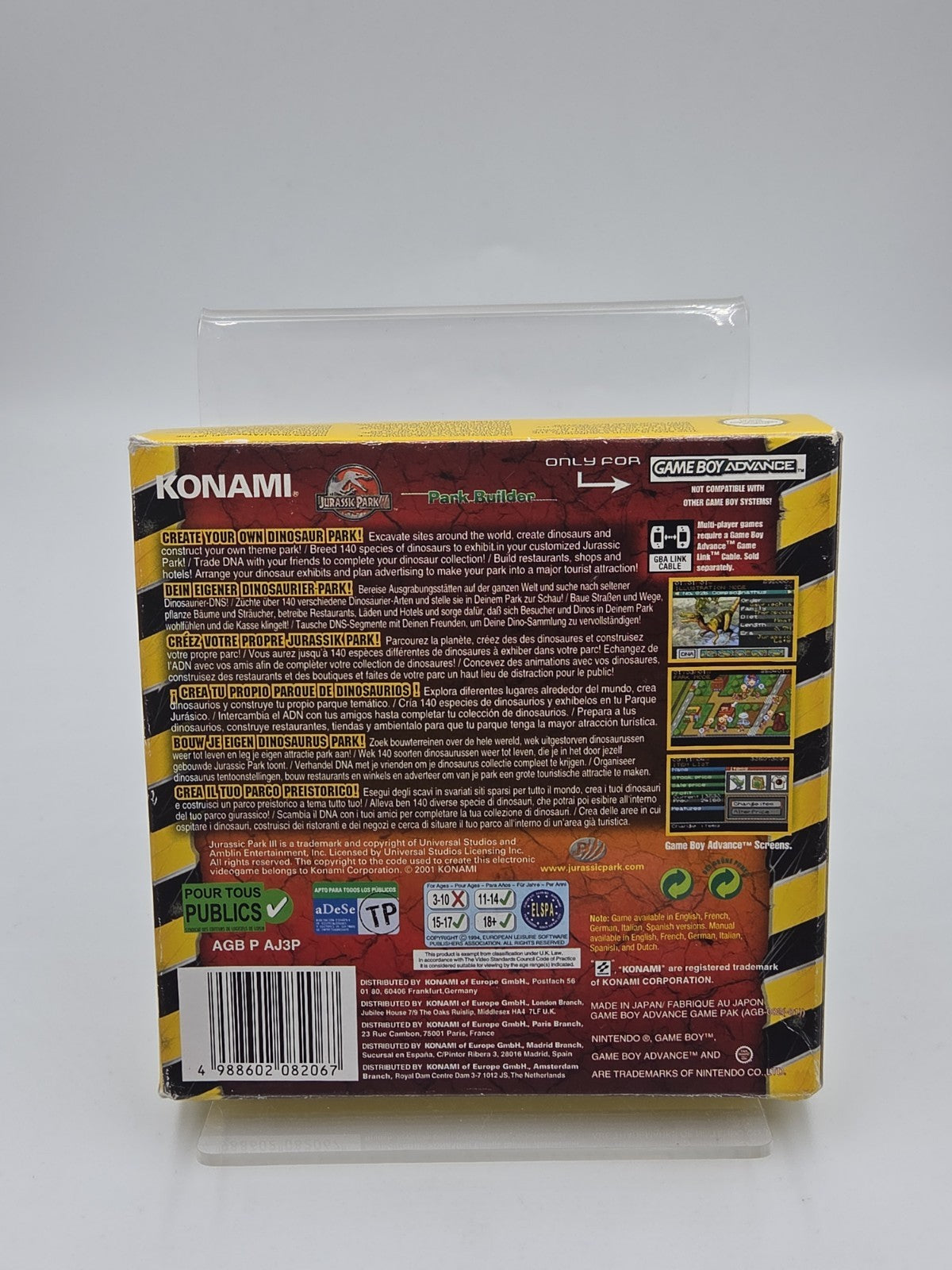 Nintendo Game Boy Advance Jurassic Park III: Park Builder mit OVP+ Anleitung EUR
