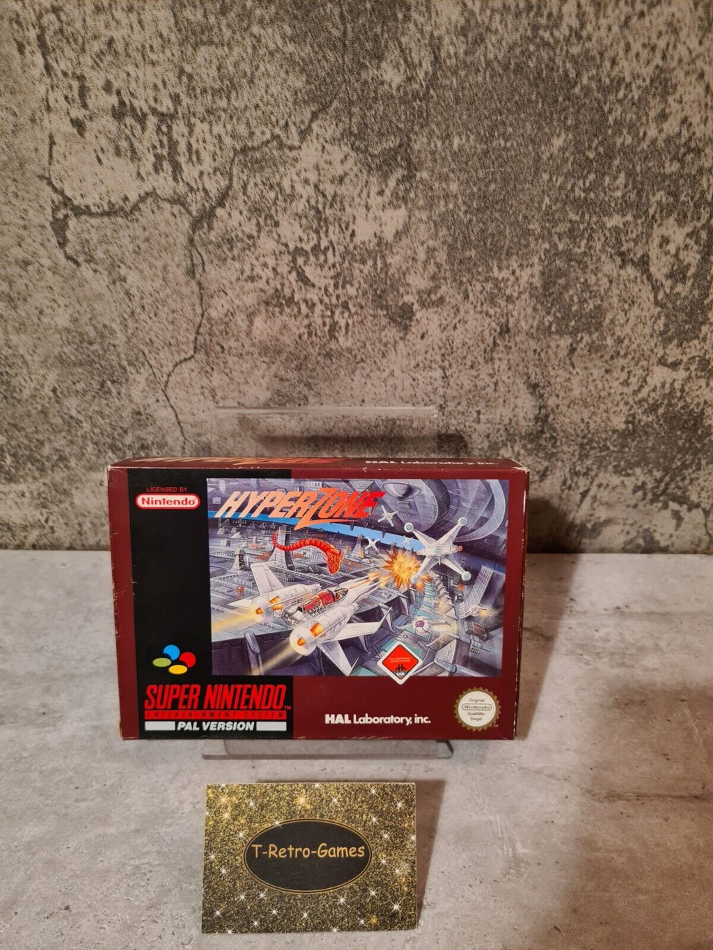 SNES Super Nintendo HyperZone mit OVP und Anleitung NOE - T-Retro-Games 