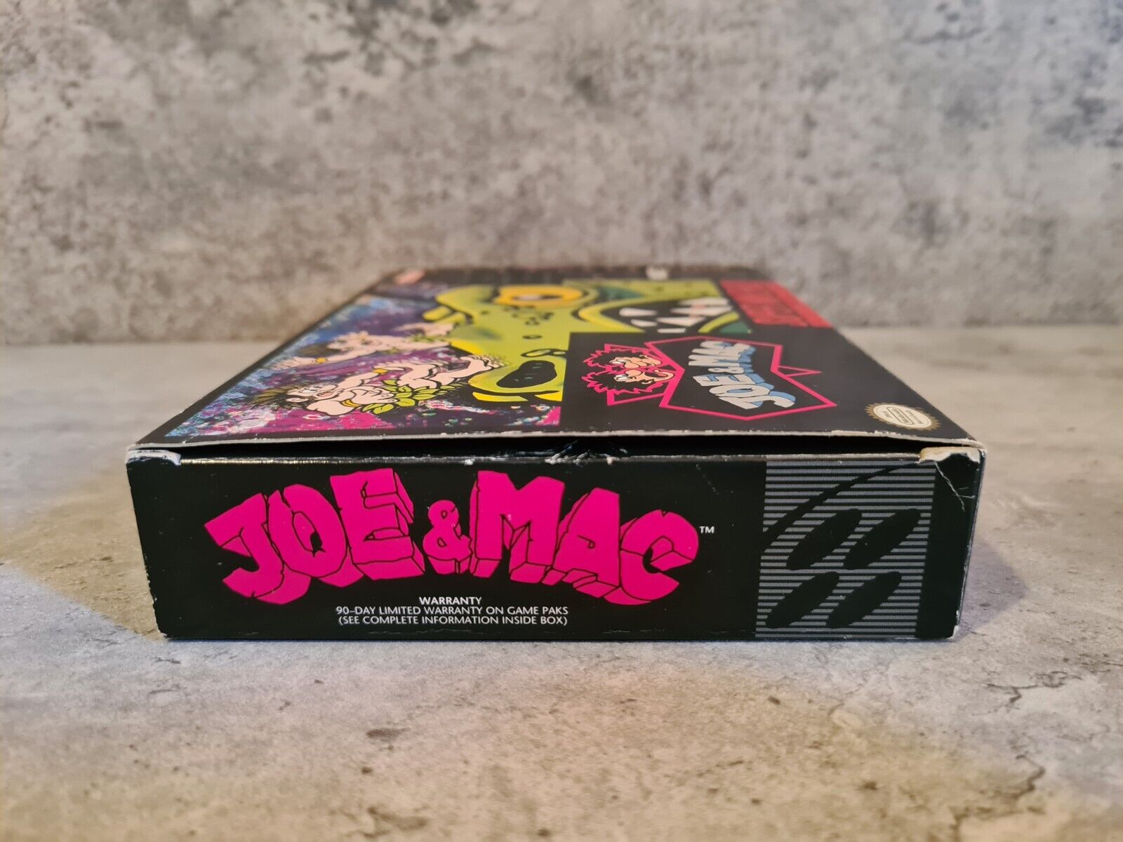 SNES Super Nintendo Joe & Mac mit OVP und Anleitung NTSC USA - T-Retro-Games 