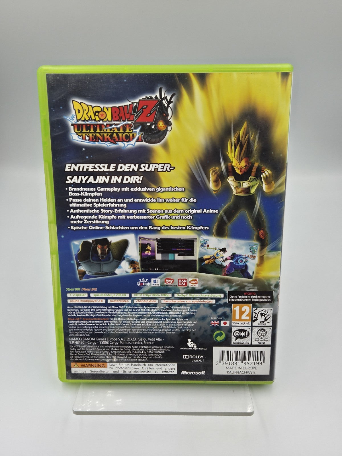 XBOX360 Spiel Dragon Ball Z Ultimate Tenkaichi mit OVP und Anleitung Deutsch 