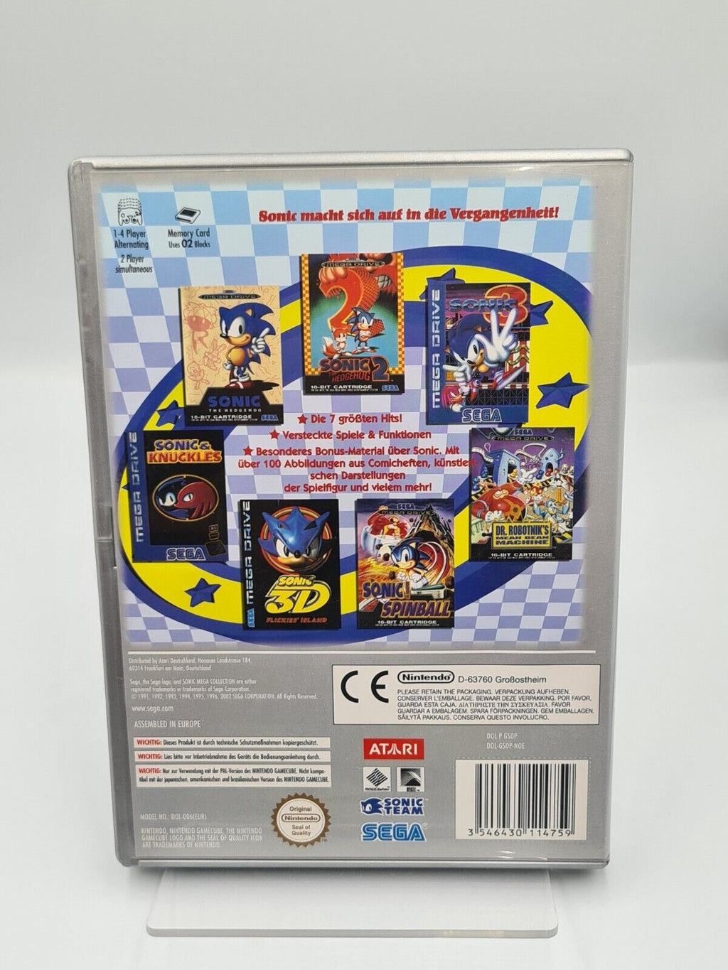 Nintendo GameCube Sonic Mega Collection mit OVP und Anleitung NOE - T-Retro-Games 