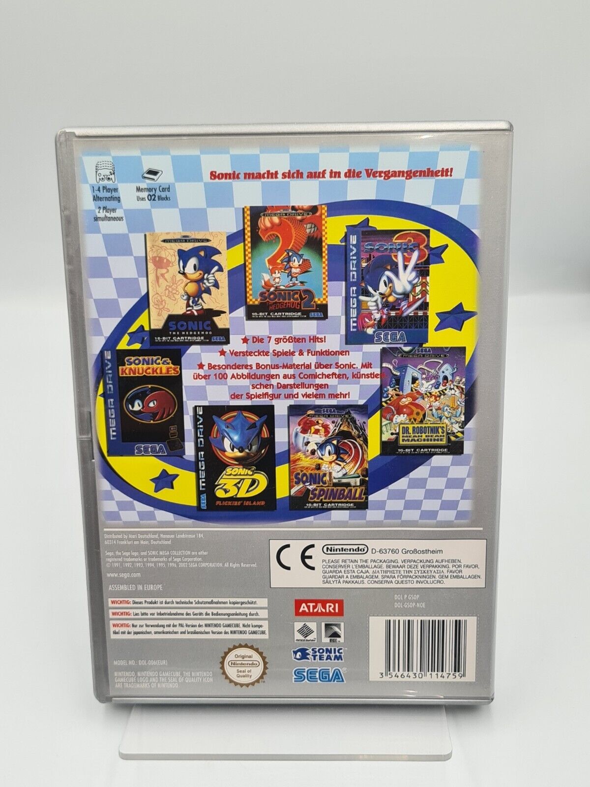 Nintendo GameCube Sonic Mega Collection mit OVP und Anleitung NOE - T-Retro-Games 