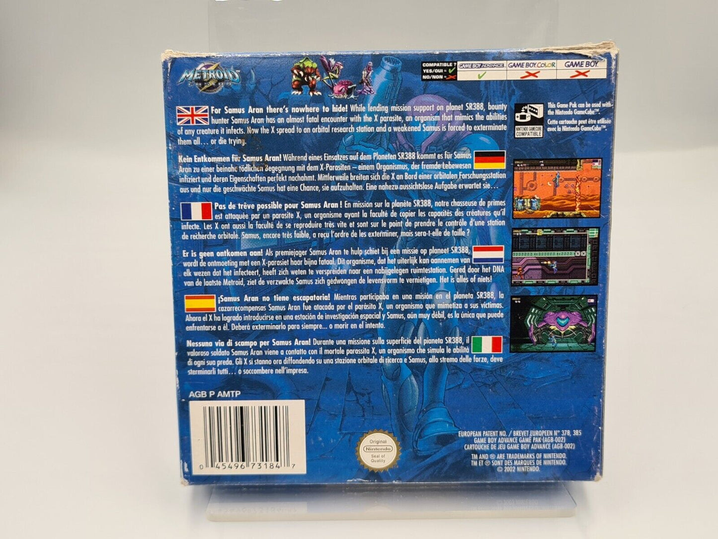 Nintendo Game Boy Advance Metroid Fusion mit OVP und Anleitung EUR - T-Retro-Games 