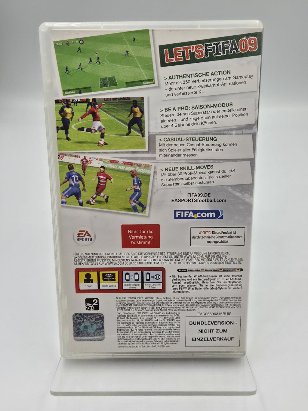 Sony PSP Spiel Fifa 09 mit OVP und Anleitung Deutsch