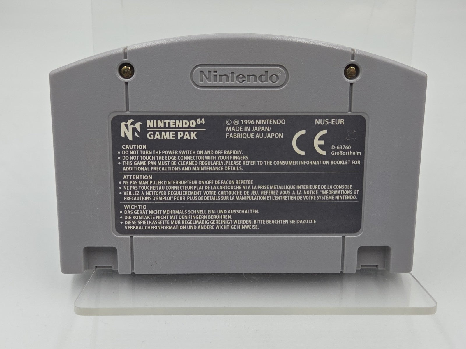 N64 Nintendo 64 Spiel Super Mario 64 Modul EUR