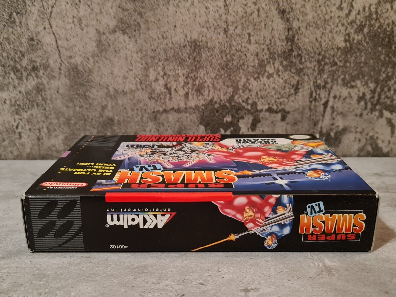 SNES Super Nintendo Super Smash T.V. mit OVP und Anleitung NTSC USA - T-Retro-Games 