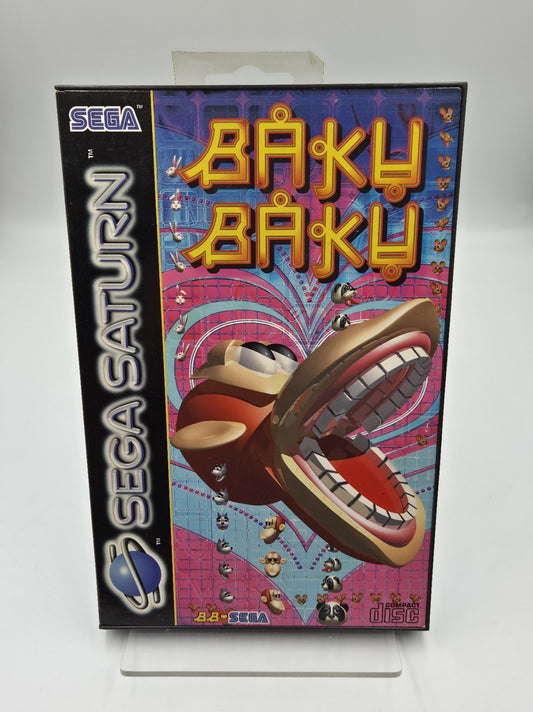 Sega Saturn Spiel Baku Baku mit OVP und Anleitung Multi Language 