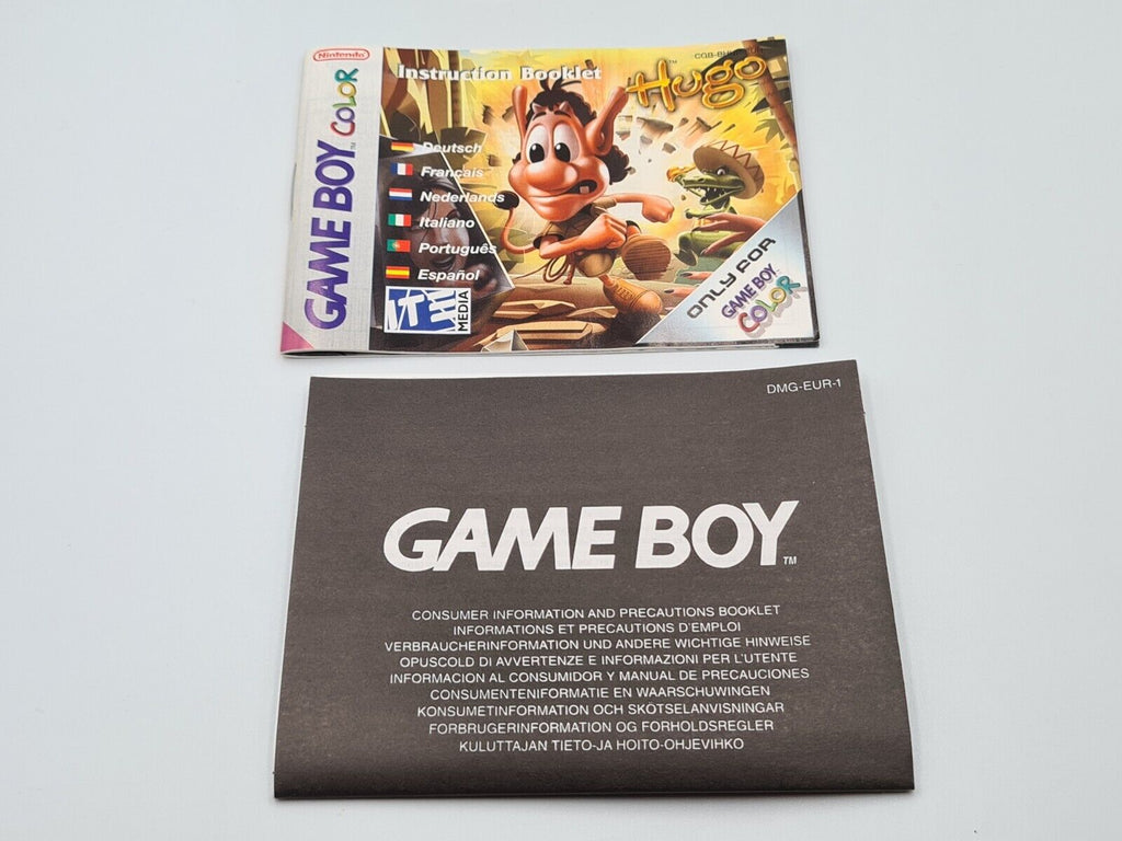 Nintendo Game Boy Color Spiel Hugo mit OVP und Anleitung EUR - T-Retro-Games 