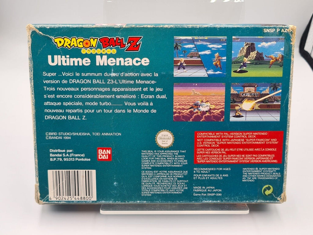 SNES Super Nintendo Dragon Ball Z Ultime Menace mit OVP und Anleitung FRA - T-Retro-Games 