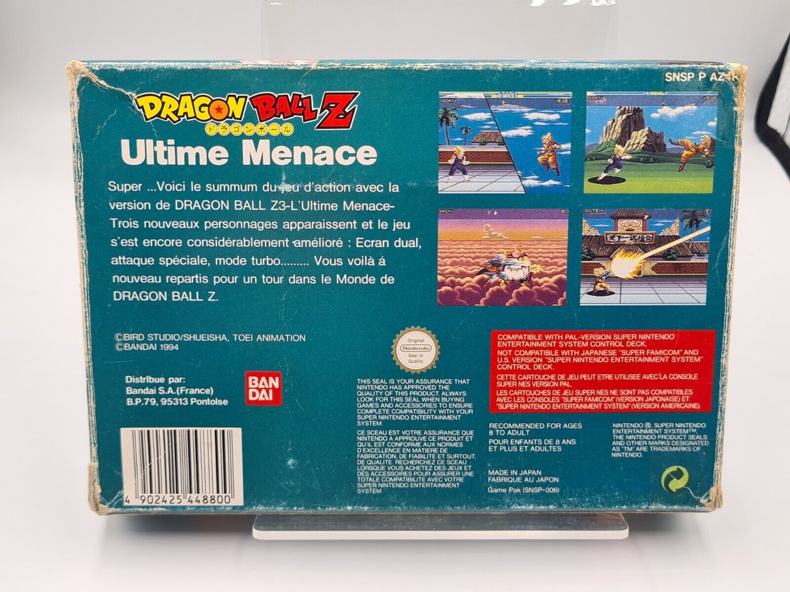 SNES Super Nintendo Dragon Ball Z Ultime Menace mit OVP und Anleitung FRA - T-Retro-Games 