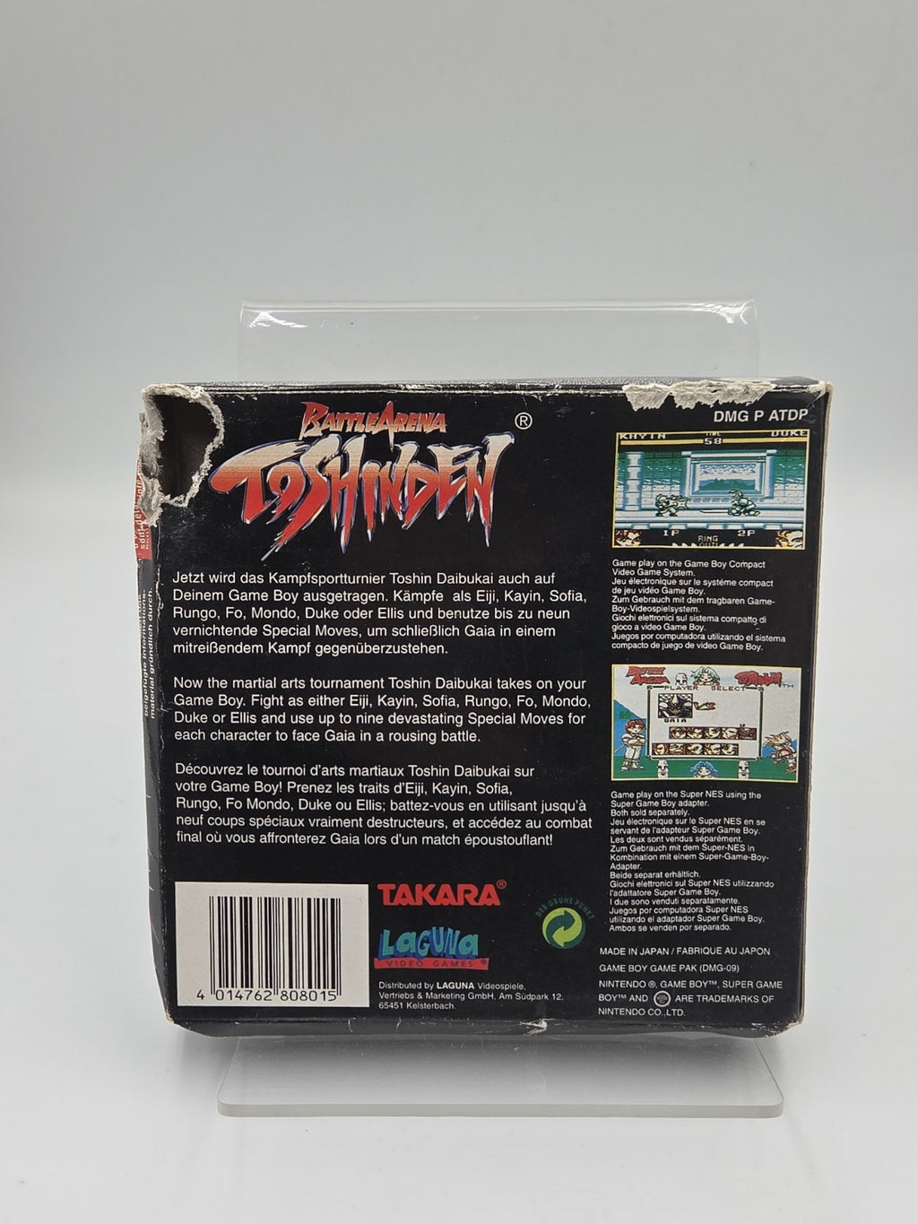 Nintendo Game Boy Battle Arena Toshinden EUR Leer OVP Empty Box 