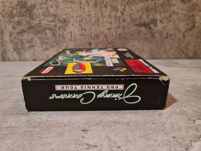 SNES Jimmy Connors Pro Tennis Tour mit OVP und Anleitung NOE - T-Retro-Games 
