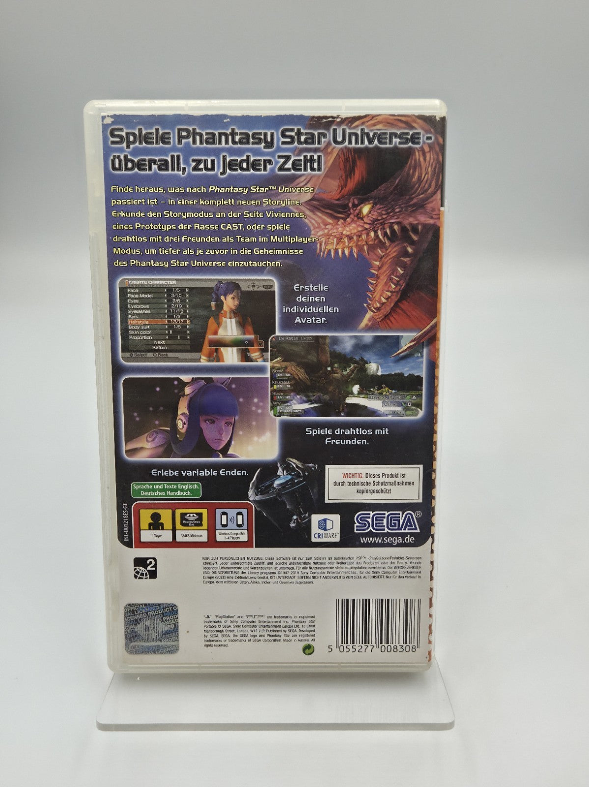 Sony PSP Spiel Phantasy Star Portable mit OVP Deutsch