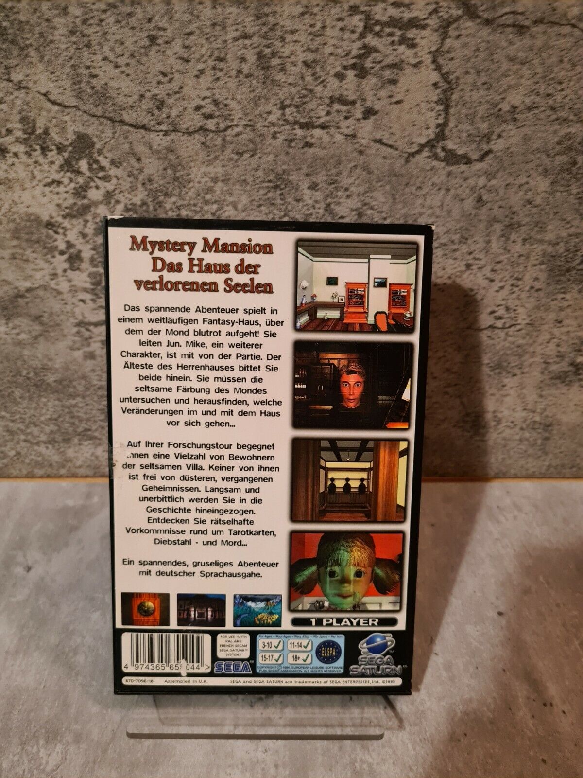 Sega Saturn Mystery Mansion Das Haus der verlorenen Seelen + OVP und Anleitung - T-Retro-Games 