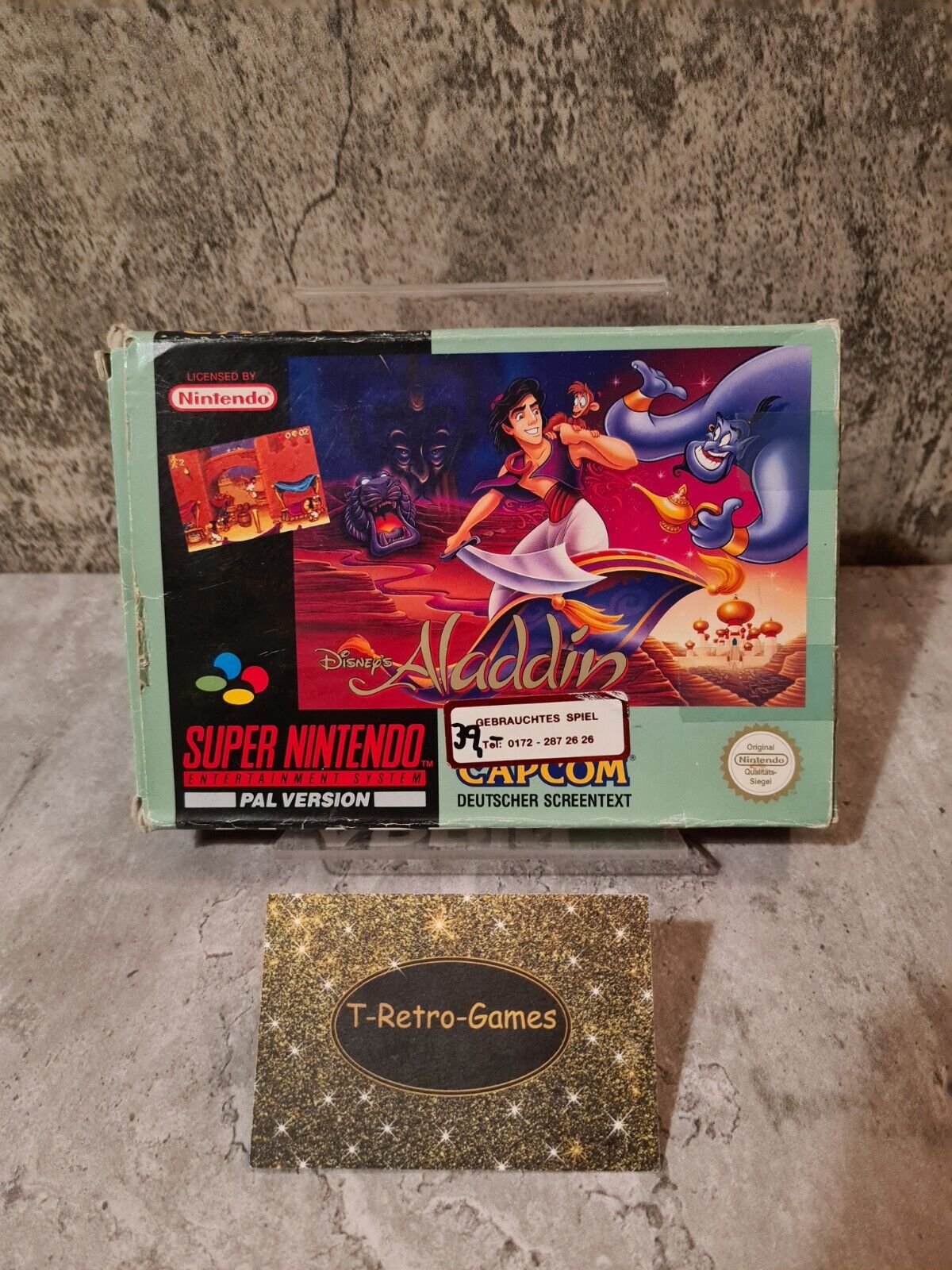 SNES Super Nintendo Disney's Aladdin mit OVP und Anleitung NOE/SFRG - T-Retro-Games 