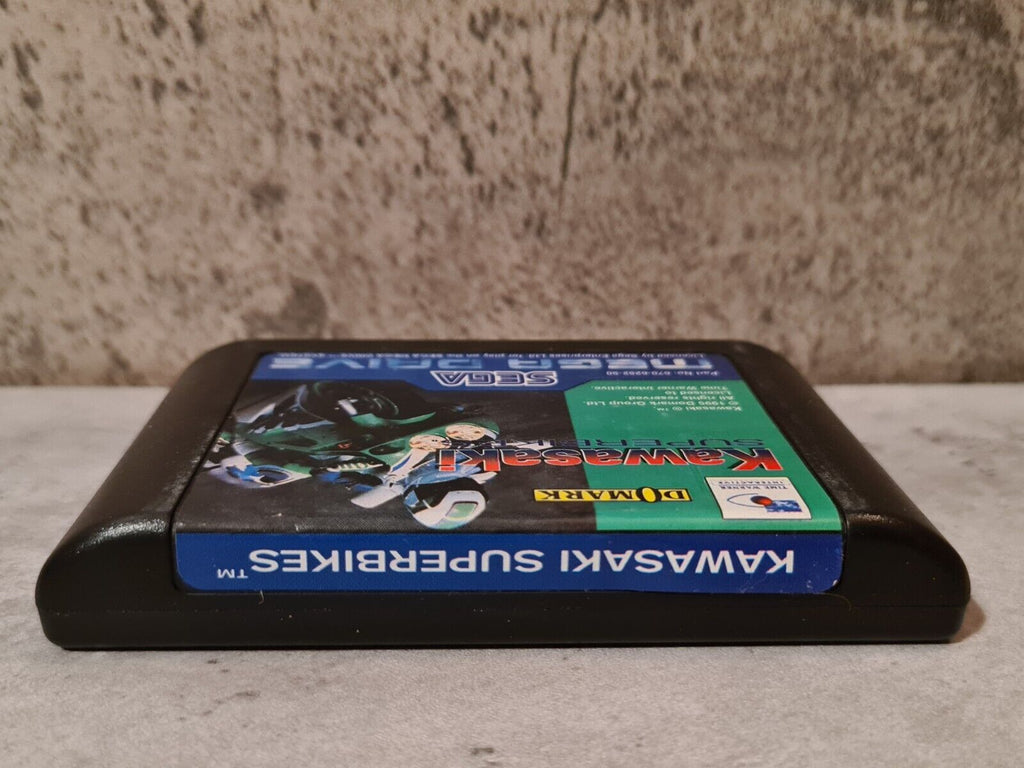 Sega Mega Drive Spiel Kawasaki Superbikes mit OVP und Anleitung Multi Language - T-Retro-Games 