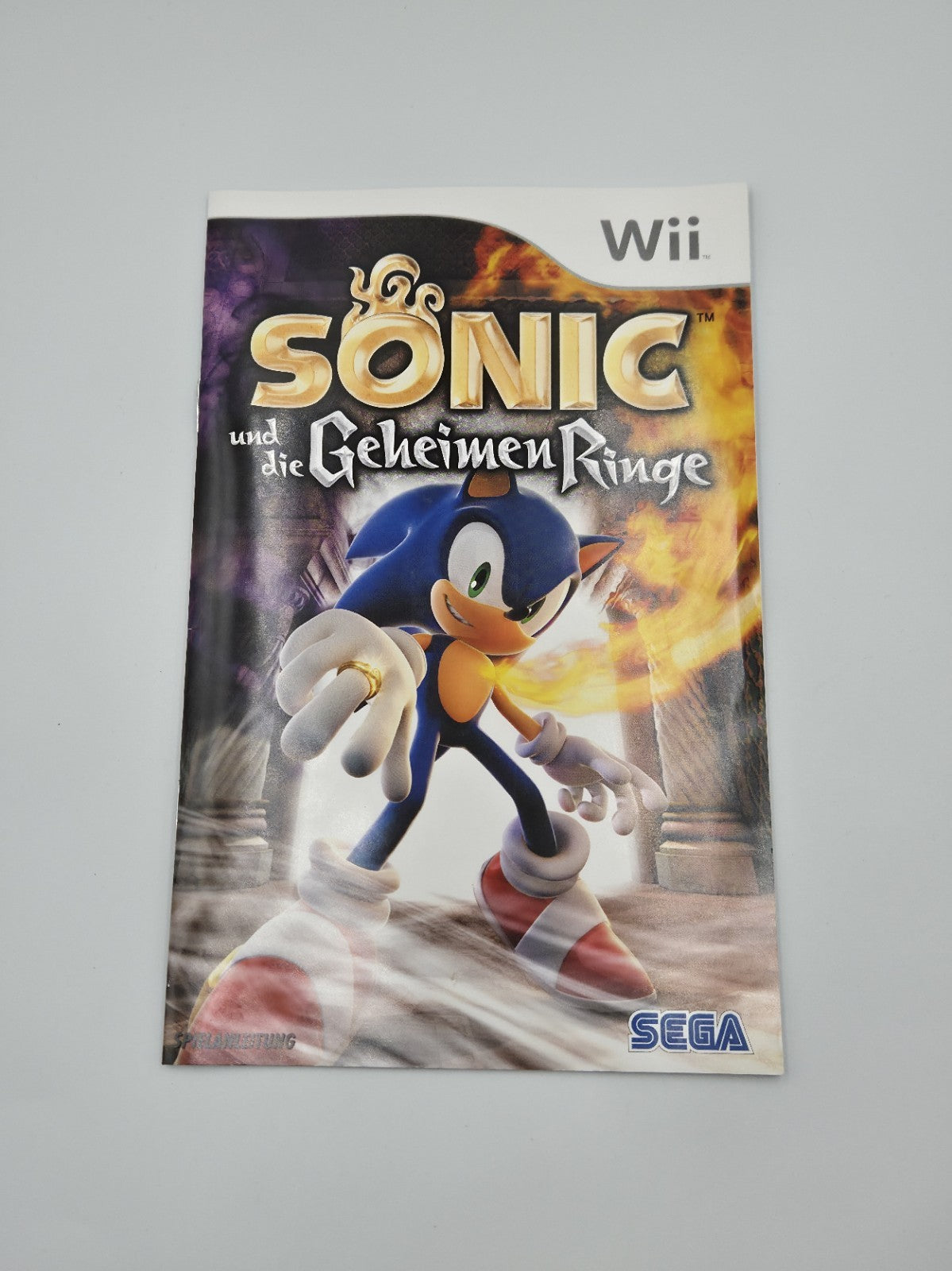 Nintendo Wii Spiel Sonic und die Geheimen Ringe mit OVP und Anleitung NOE
