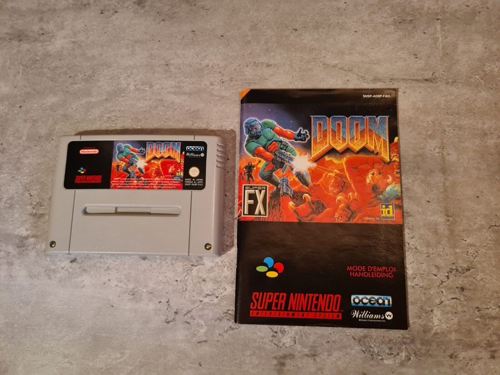 SNES Super Nintendo Doom mit OVP und Anleitung FAH - T-Retro-Games 