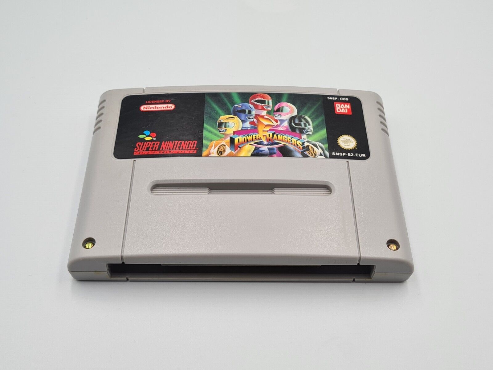 SNES Super Nintendo Power Rangers mit OVP und Anleitung EUR - T-Retro-Games 