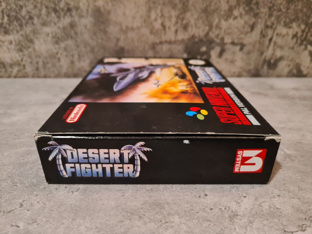 SNES Super Nintendo Desert Fighter mit OVP und Anleitung UKV - T-Retro-Games 