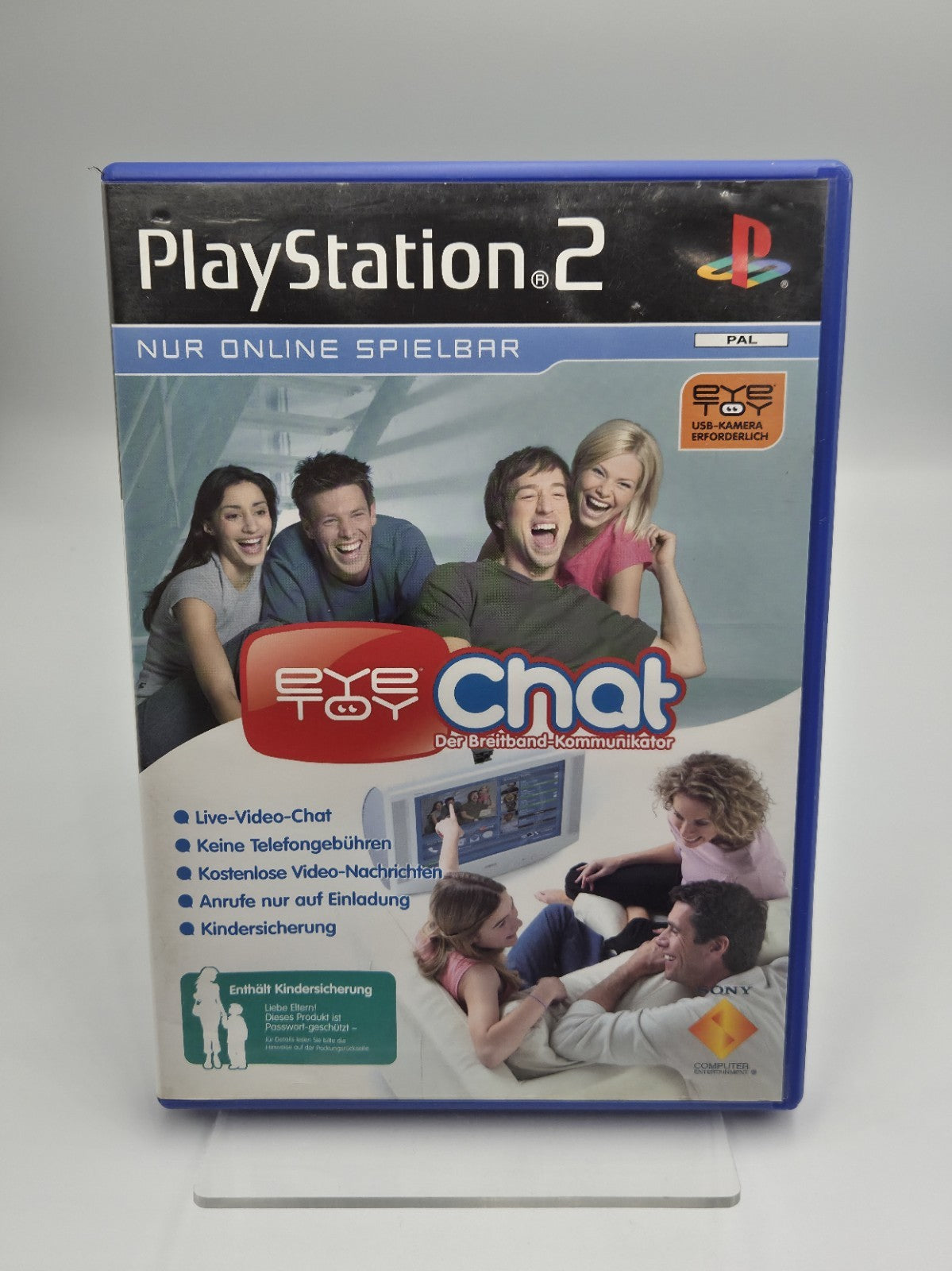 PS2 Playstation 2 Eye Toy Chat mit OVP und Anleitung Deutsch 2 Discs