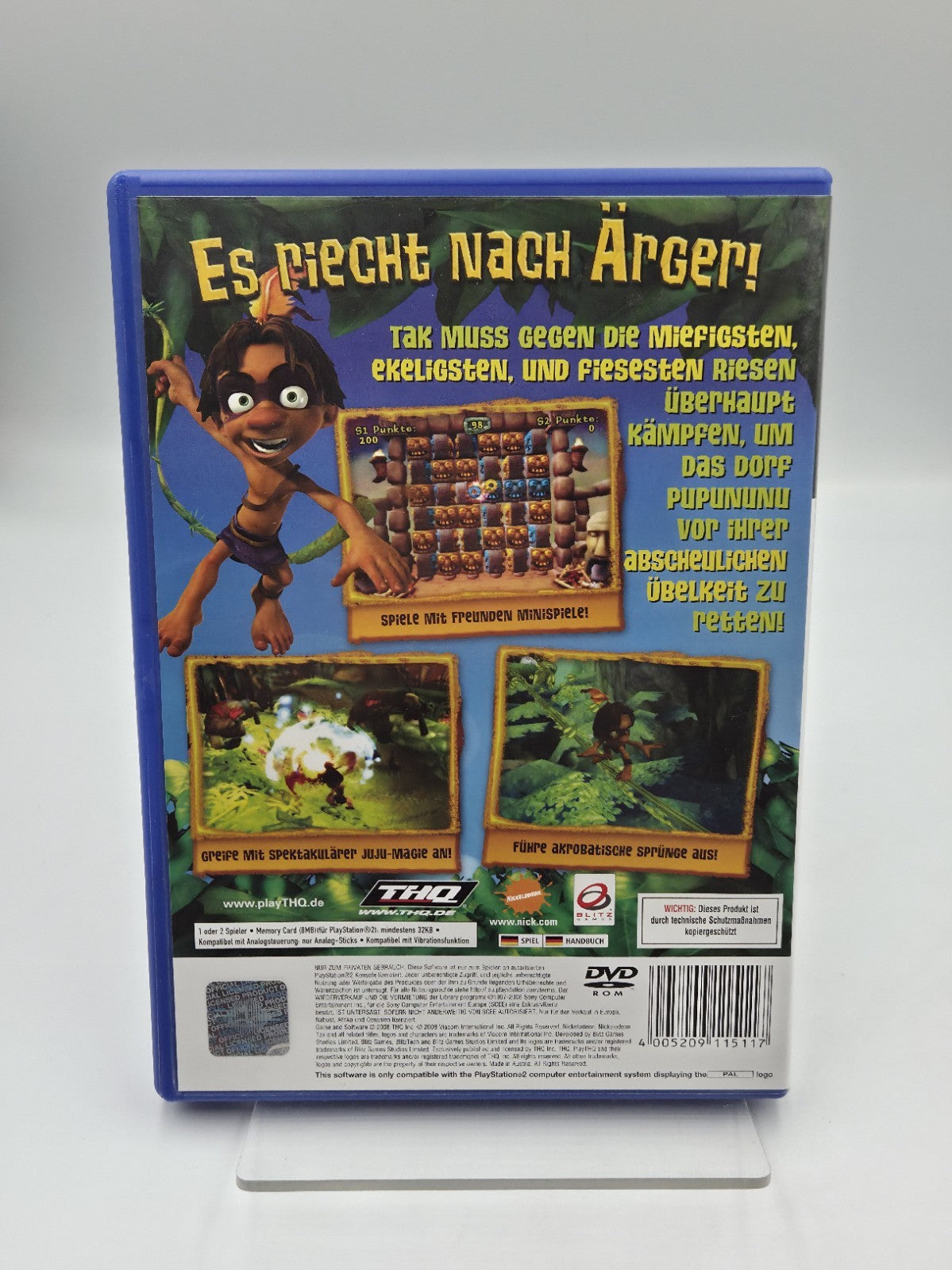 PS2 Tak das Geheimnis des glühenden Kristalls+ OVP + Anleitung Deutsch