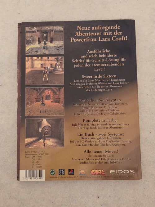 EIDOS Tomb Raider IV The Last Revelation Das Offizielle Lösungsbuch Deutsch