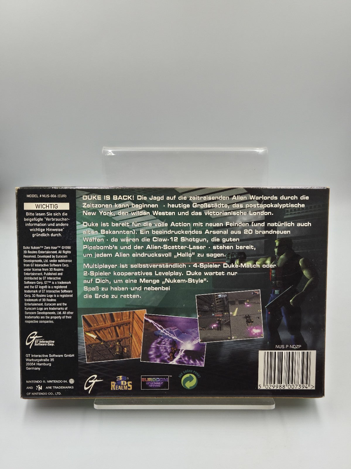 N64 Nintendo 64  Spiel Duke Nukem Zero Hour mit OVP und Anleitung NOE