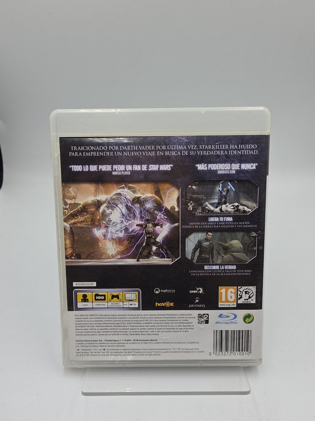 PS3 Playstation 3 Star Wars El Poder De La Fuerza mit OVP und Anleitung Spanisch
