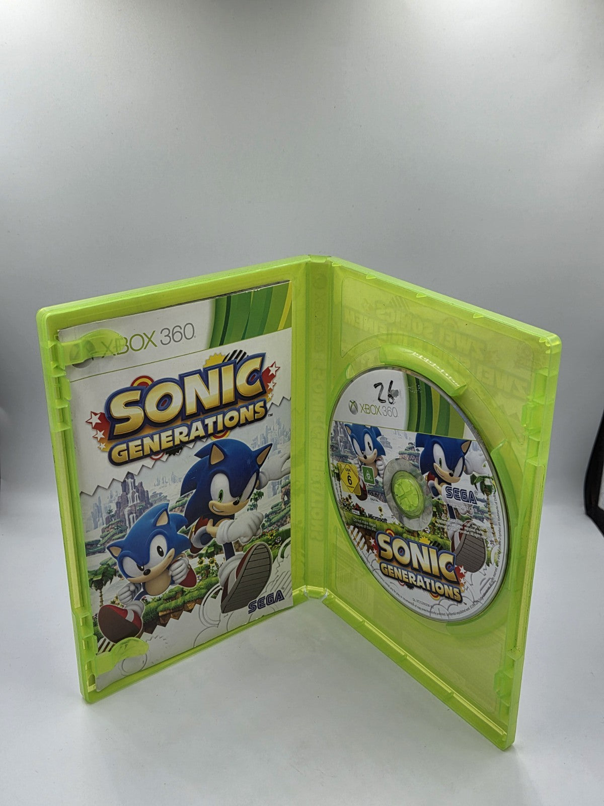 XBOX360 Spiel Sonic Generations mit OVP und Anleitung Deutsch