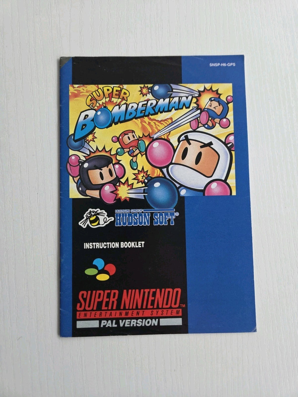 SNES Super Nintendo Super Bomberman Spielanleitung Instruction Booklet GPS