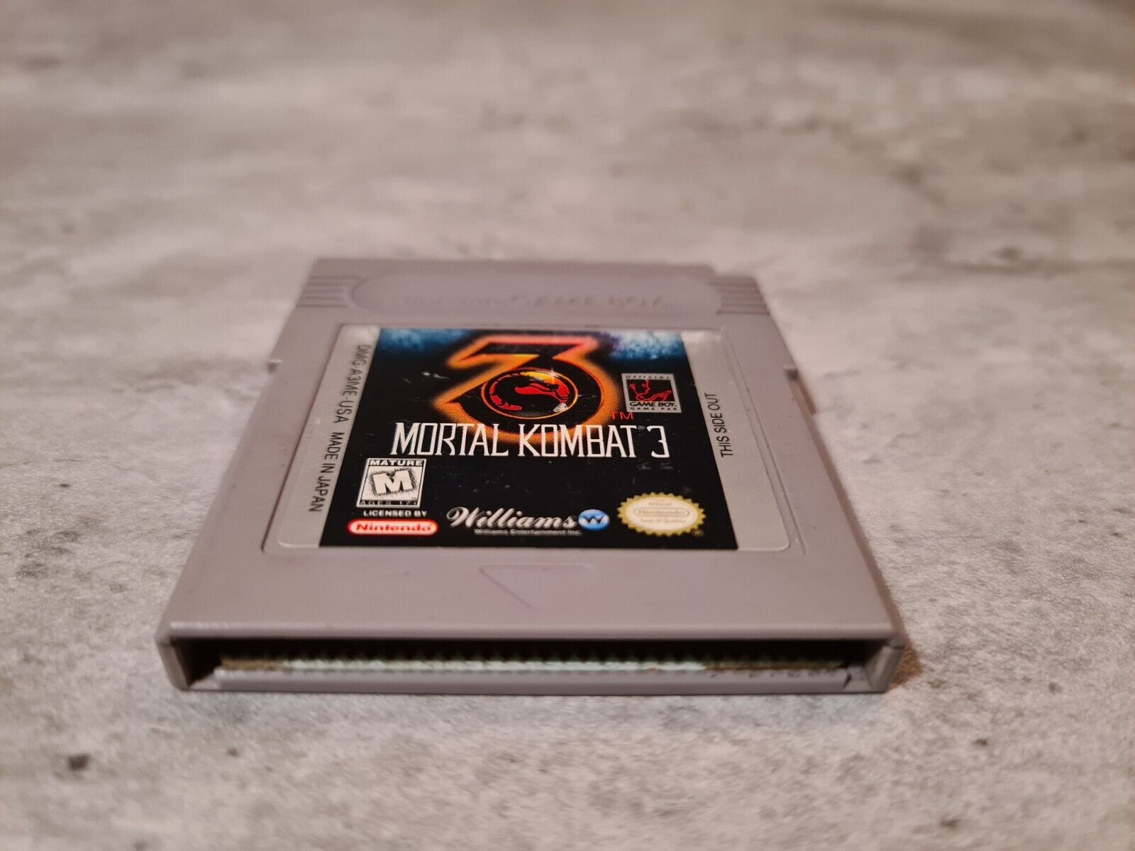 Nintendo Gameboy Classic Spiel Mortal Kombat 3 Modul USA - T-Retro-Games 