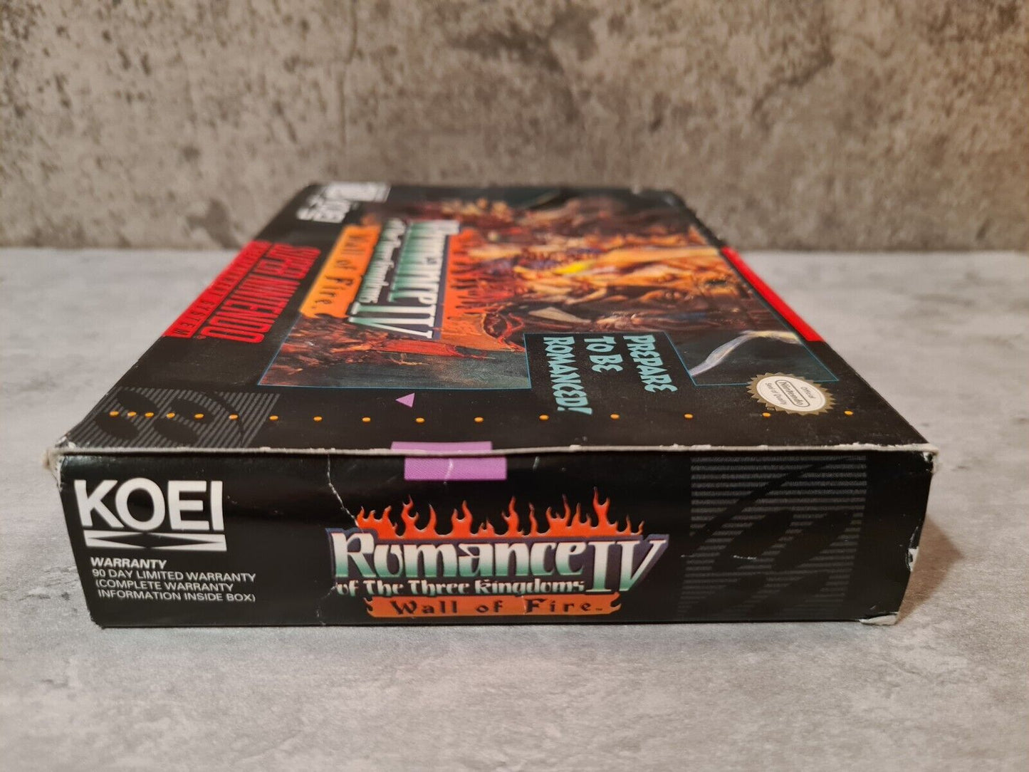 SNES Romance of the Three Kingdoms IV: Wall of Fire + OVP und Anleitung NTSC USA - T-Retro-Games 