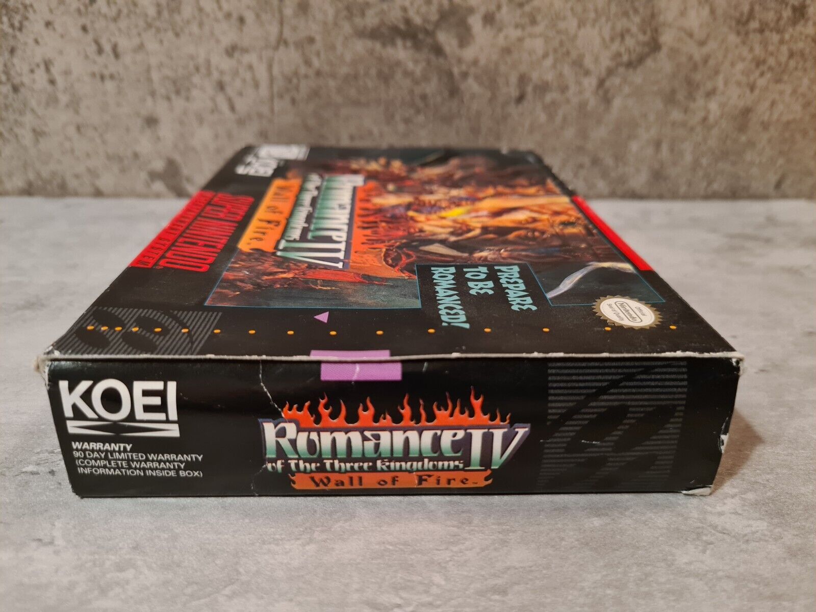 SNES Romance of the Three Kingdoms IV: Wall of Fire + OVP und Anleitung NTSC USA - T-Retro-Games 
