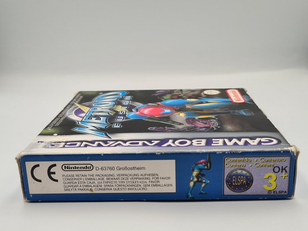 Nintendo Game Boy Advance Metroid Fusion mit OVP und Anleitung EUR - T-Retro-Games 