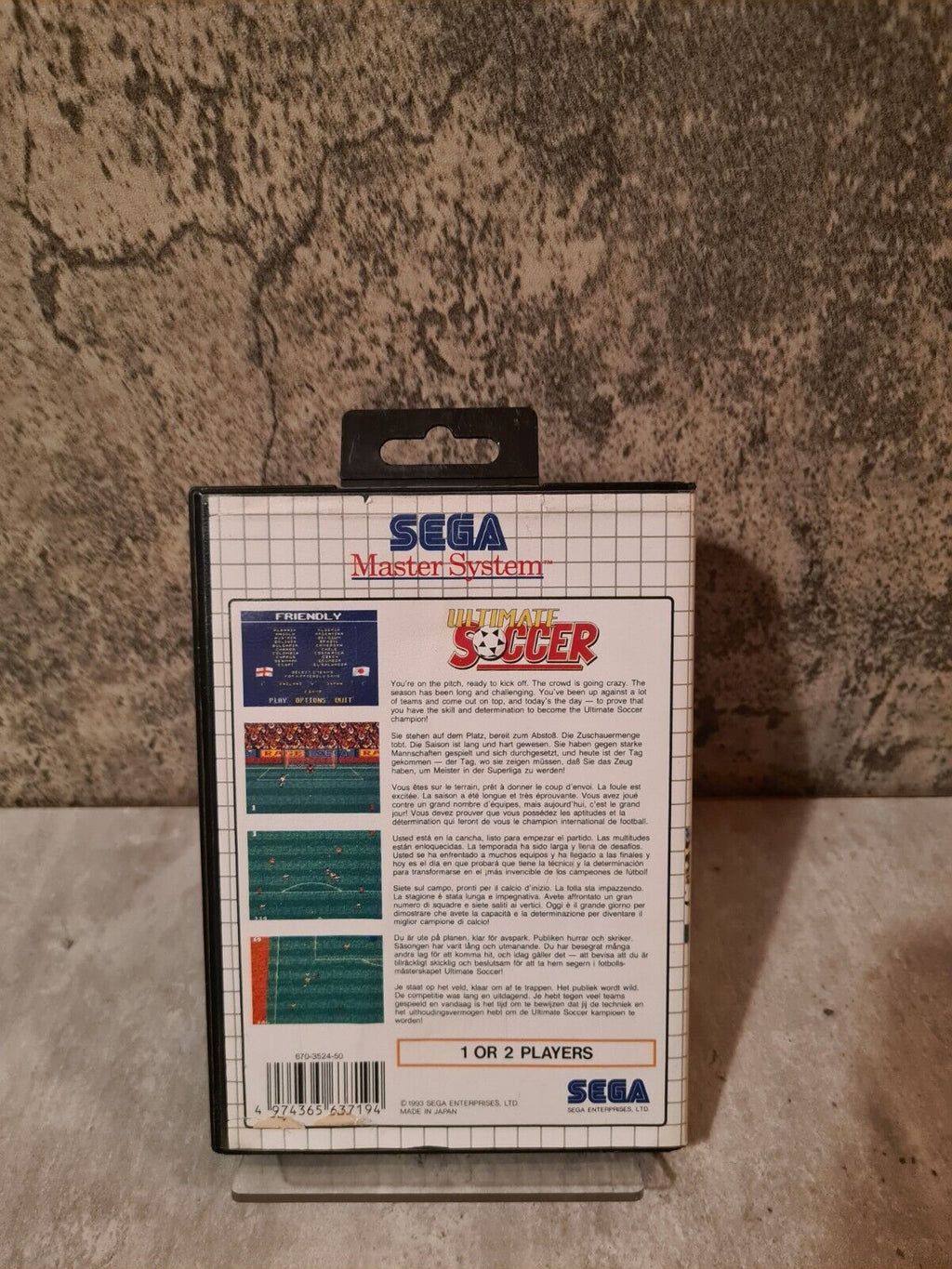 Sega Master System Ultimate Soccer mit OVP Multi Language - T-Retro-Games 