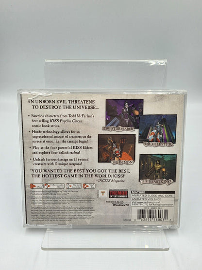 Sega Dreamcast Kiss Psycho Circus mit OVP und Anleitung NTSC-U/C 