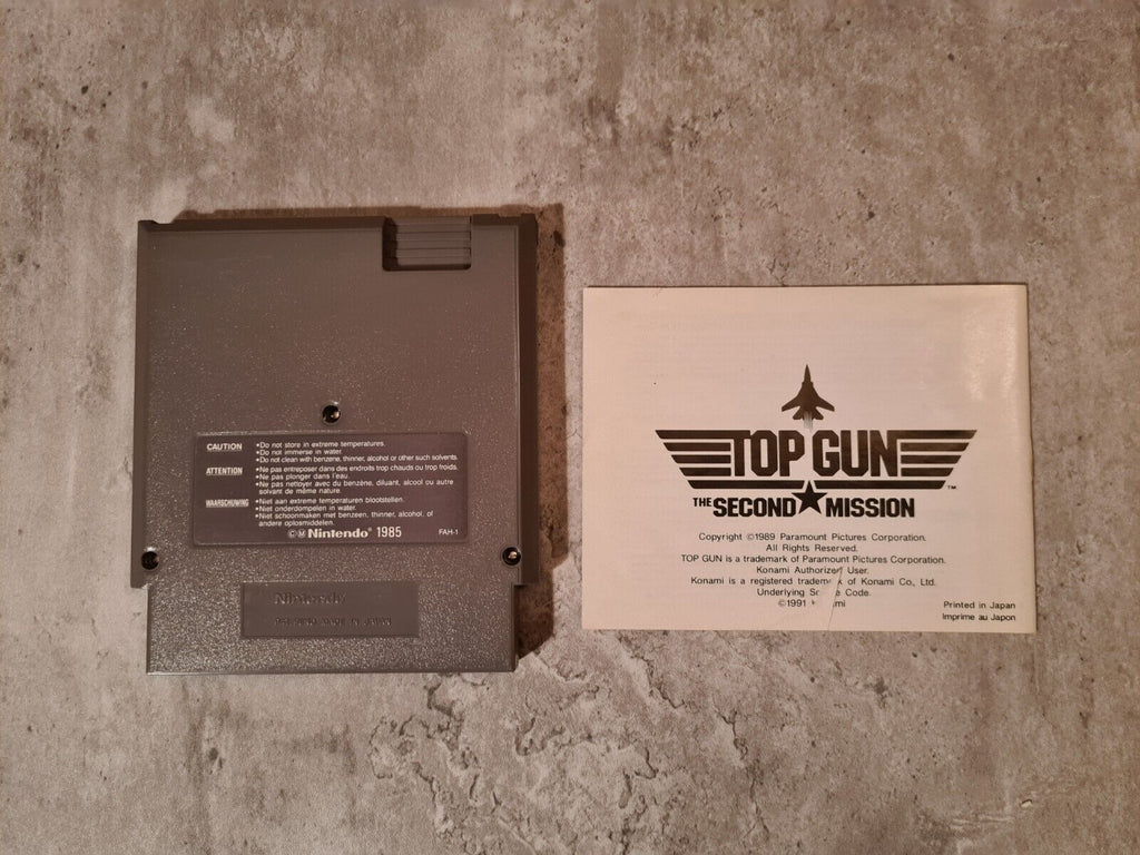 NES Top Gun The Second Mission mit OVP und Anleitung FRA - T-Retro-Games 
