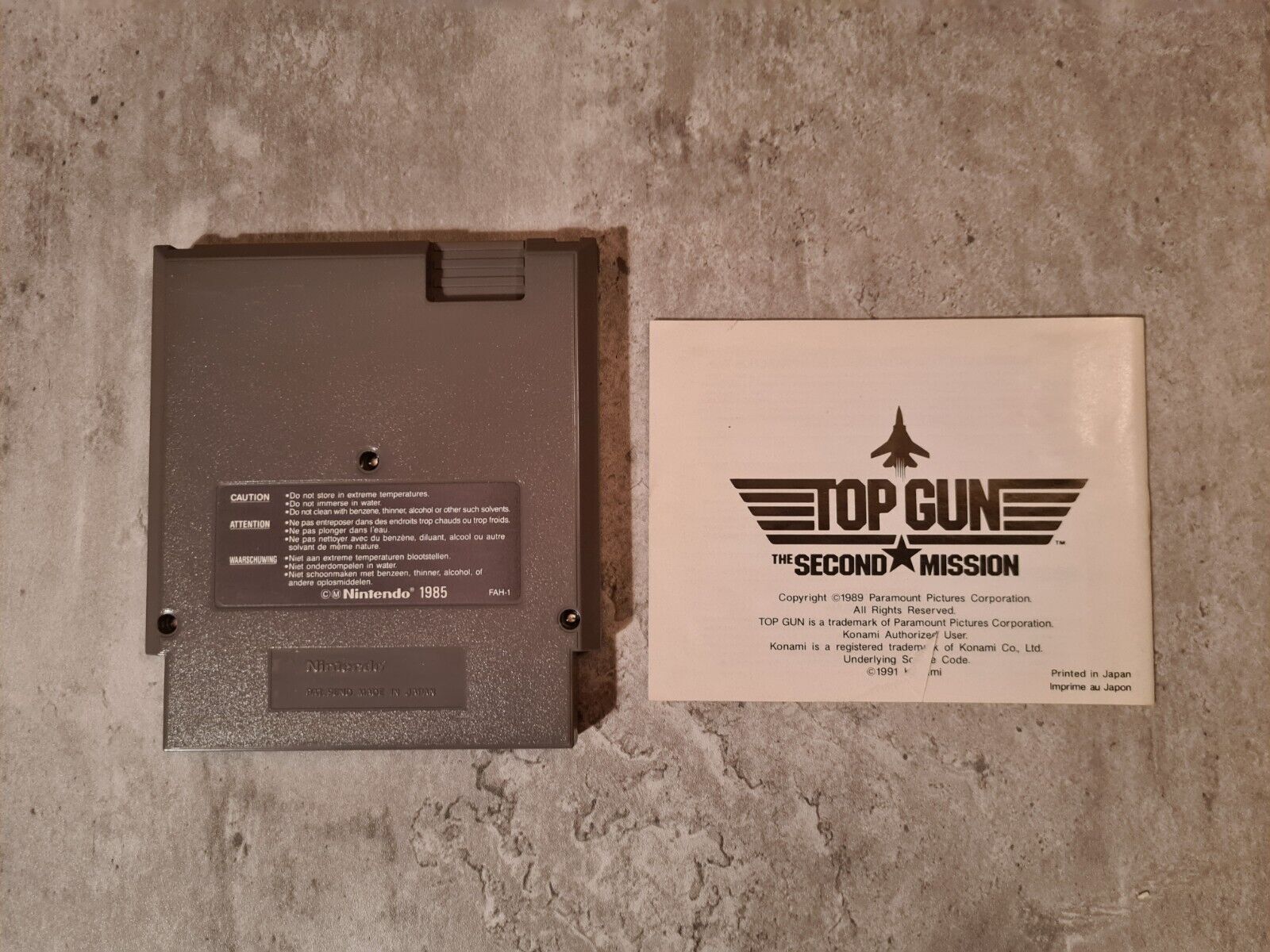NES Top Gun The Second Mission mit OVP und Anleitung FRA - T-Retro-Games 